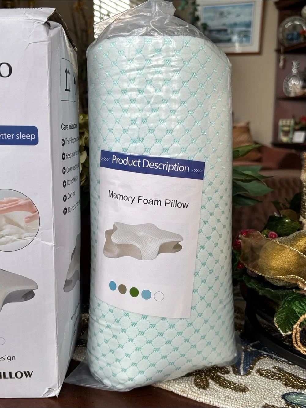 Memory Foam Cervical Pillow Queen Adjustable Ergonomic Neck Support Orthopedic